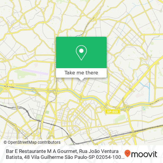 Bar E Restaurante M A Gourmet, Rua João Ventura Batista, 48 Vila Guilherme São Paulo-SP 02054-100 map