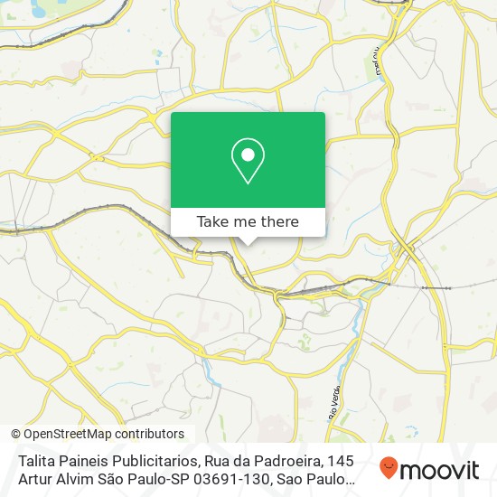 Talita Paineis Publicitarios, Rua da Padroeira, 145 Artur Alvim São Paulo-SP 03691-130 map