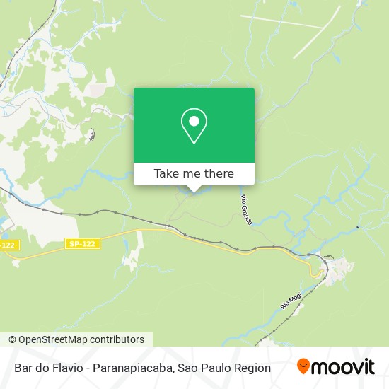 Mapa Bar do Flavio - Paranapiacaba