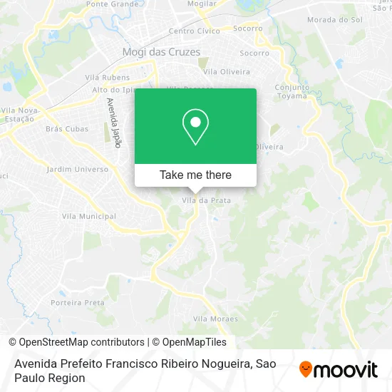 Avenida Prefeito Francisco Ribeiro Nogueira map