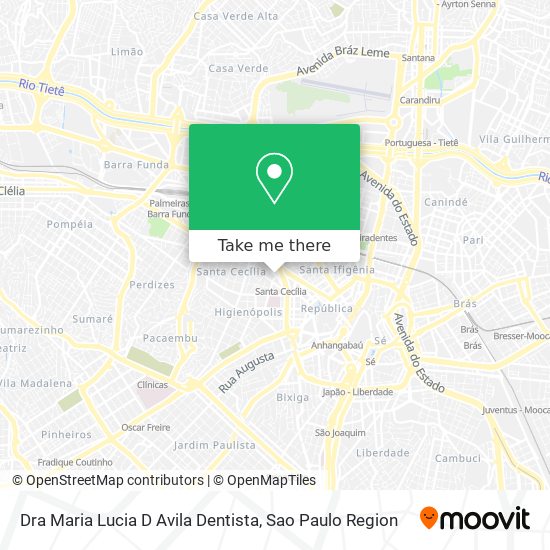 Dra Maria Lucia D Avila Dentista map