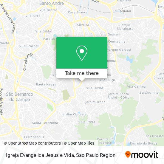 Igreja Evangelica Jesus e Vida map