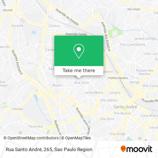 Rua Santo André, 265 map