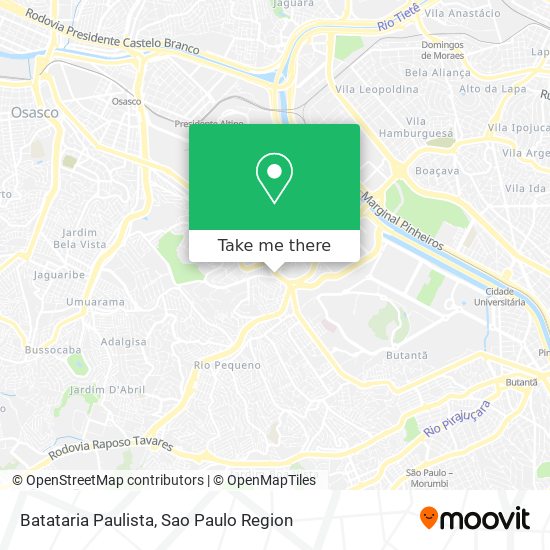 Mapa Batataria Paulista