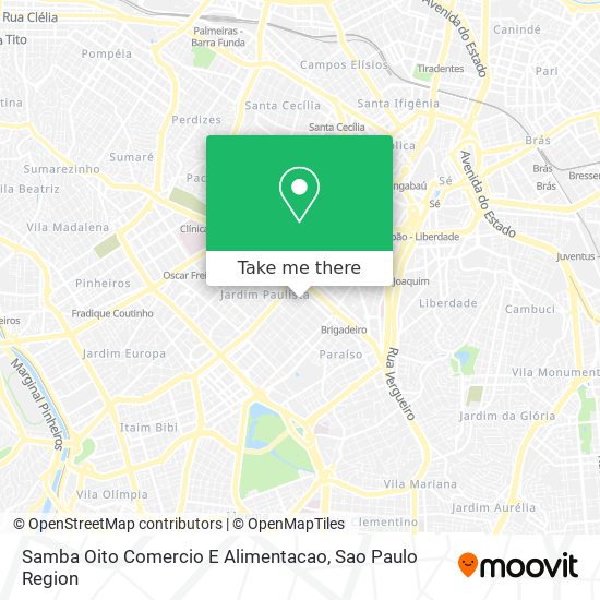 Samba Oito Comercio E Alimentacao map