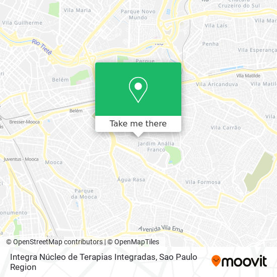 Mapa Integra Núcleo de Terapias Integradas