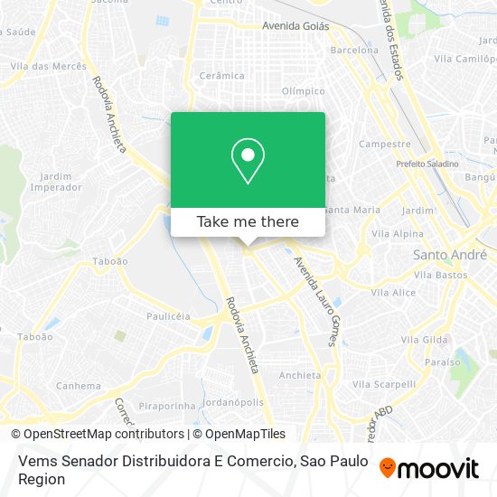 Mapa Vems Senador Distribuidora E Comercio