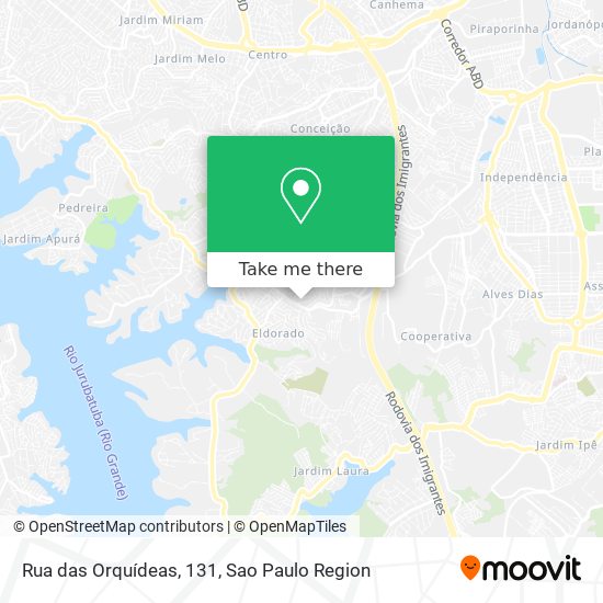 Mapa Rua das Orquídeas, 131