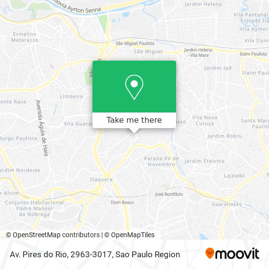 Mapa Av. Pires do Rio, 2963-3017