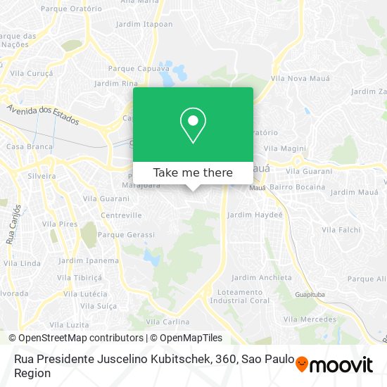 Rua Presidente Juscelino Kubitschek, 360 map