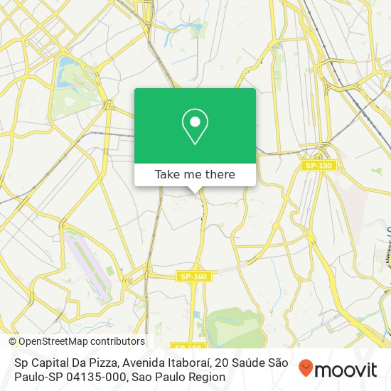 Sp Capital Da Pizza, Avenida Itaboraí, 20 Saúde São Paulo-SP 04135-000 map