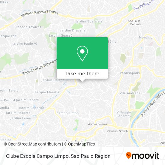 Clube Escola Campo Limpo map