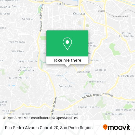 Rua Pedro Alvares Cabral, 20 map