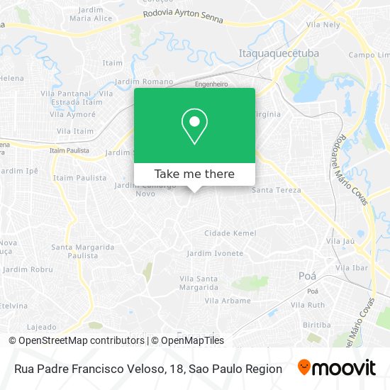 Rua Padre Francisco Veloso, 18 map