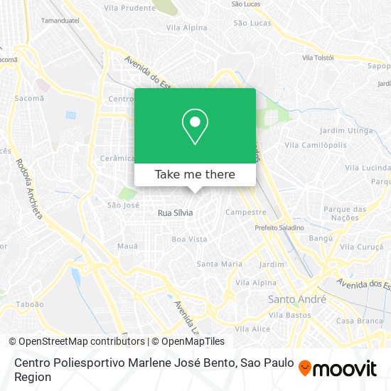 Centro Poliesportivo Marlene José Bento map