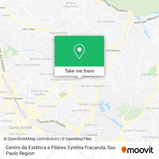 Mapa Centro de Estética e Pilates Cynthia Fracarola