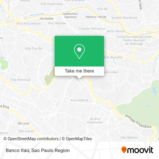 Banco Itaú map