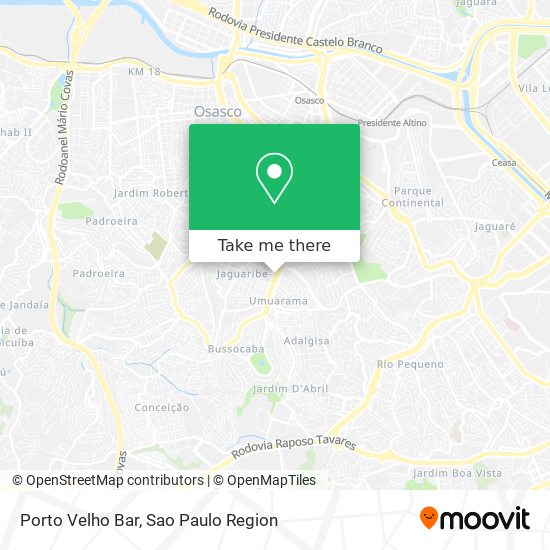 Porto Velho Bar map