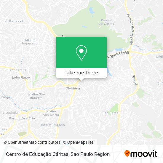 Centro de Educação Cáritas map