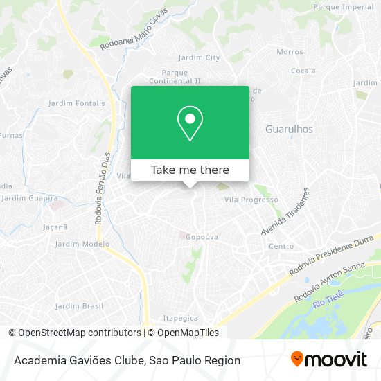 Mapa Academia Gaviões Clube