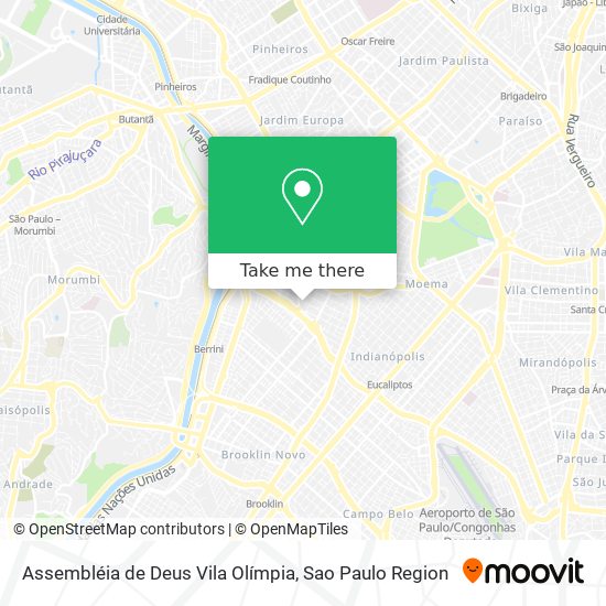 Assembléia de Deus Vila Olímpia map