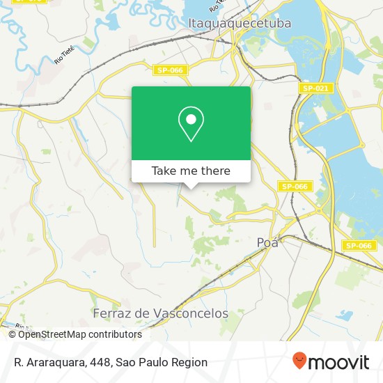 R. Araraquara, 448 map