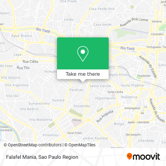 Falafel Mania map