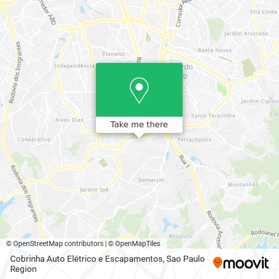 Cobrinha Auto Elétrico e Escapamentos map