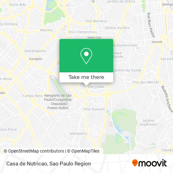 Mapa Casa de Nutricao