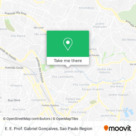 E. E. Prof. Gabriel Gonçalves map