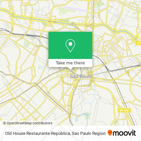 Mapa Old House Restaurante-República