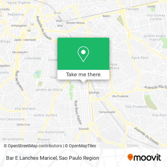 Mapa Bar E Lanches Maricel