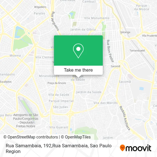 Rua Samambaia, 192,Rua Samambaia map