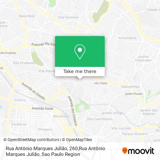 Mapa Rua Antônio Marques Julião, 260,Rua Antônio Marques Julião