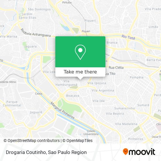 Drogaria Coutinho map