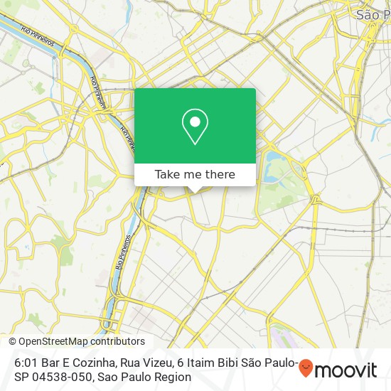 Mapa 6:01 Bar E Cozinha, Rua Vizeu, 6 Itaim Bibi São Paulo-SP 04538-050
