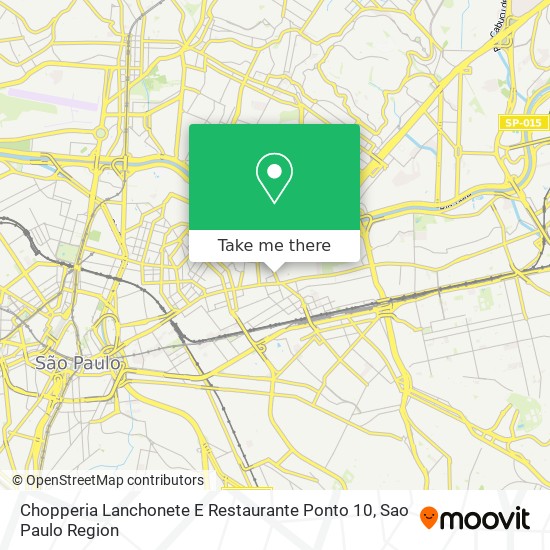 Mapa Chopperia Lanchonete E Restaurante Ponto 10