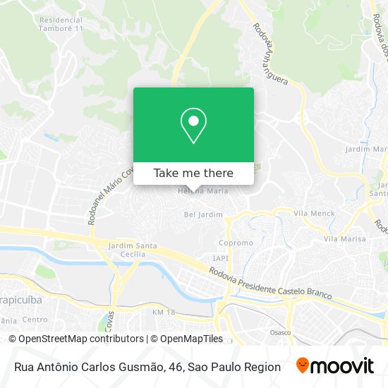 Mapa Rua Antônio Carlos Gusmão, 46