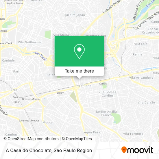 A Casa do Chocolate map