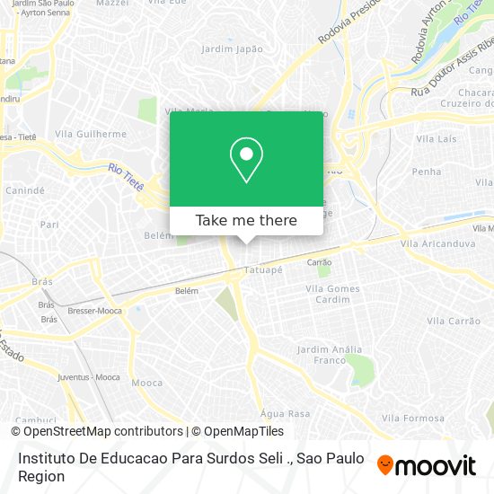 Mapa Instituto De Educacao Para Surdos Seli .