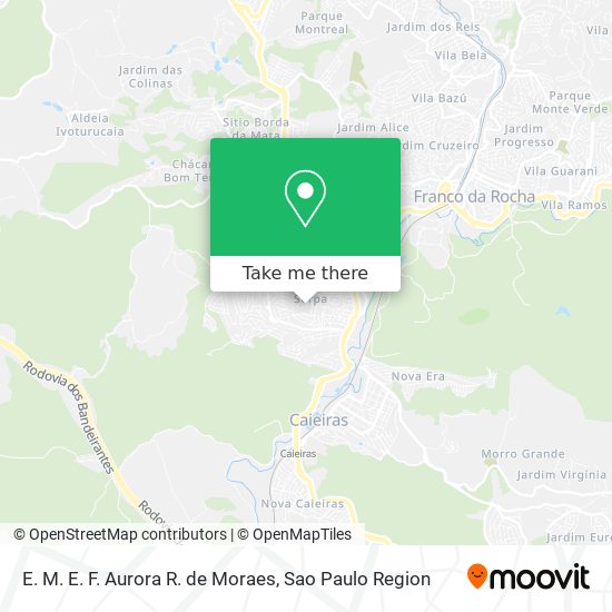 Mapa E. M. E. F. Aurora R. de Moraes