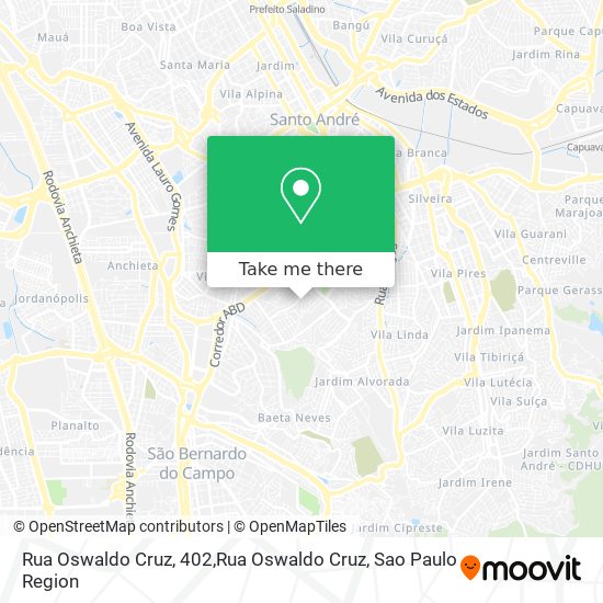 Rua Oswaldo Cruz, 402,Rua Oswaldo Cruz map