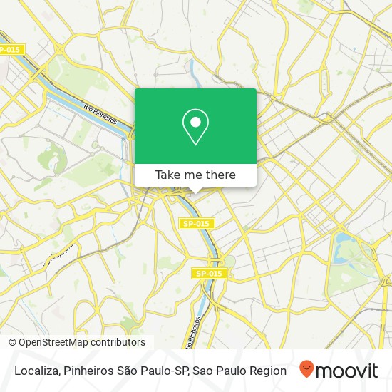 Localiza, Pinheiros São Paulo-SP map
