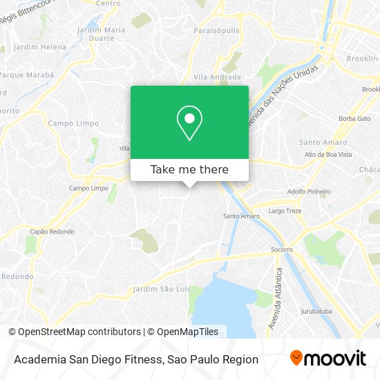 Academia San Diego Fitness map