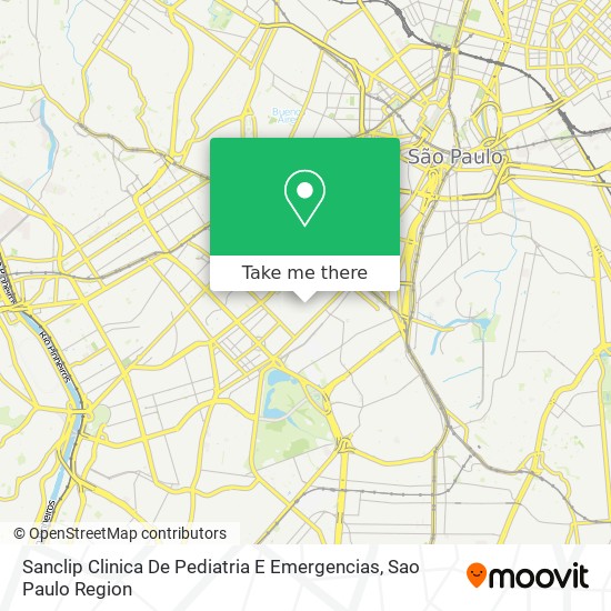 Sanclip Clinica De Pediatria E Emergencias map