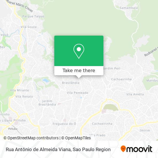 Mapa Rua Antônio de Almeida Viana