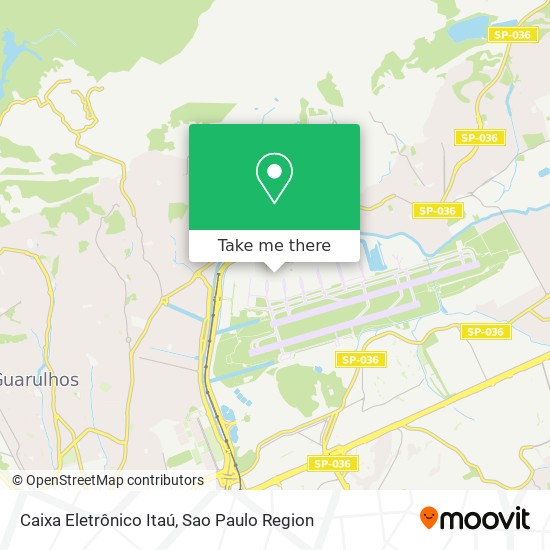 Caixa Eletrônico Itaú map