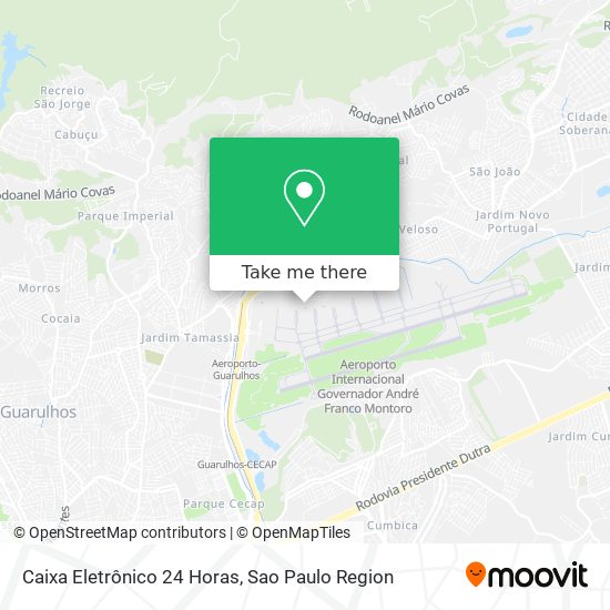 Mapa Caixa Eletrônico 24 Horas