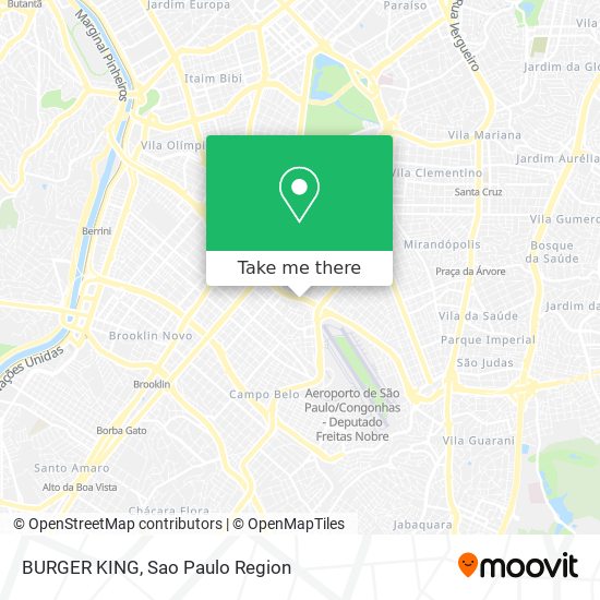 Mapa BURGER KING