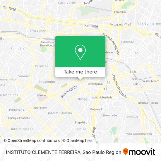 Mapa INSTITUTO CLEMENTE FERREIRA